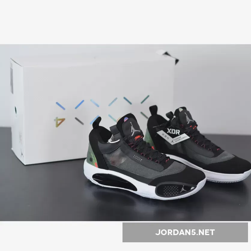 Air Jordan 34 Low Heritage Black Red CU3475-001 - jordan 34 red