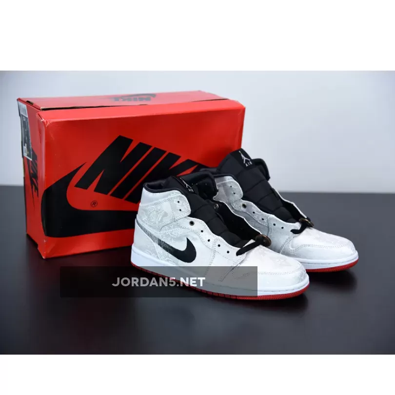 Air Jordan 1 Mid SE Fearless Edison Chen CLOT #jordan 1 fearlesses