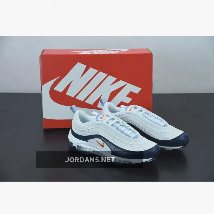 Nike Air Max 97 Navy White USA - Navy Blue And White Air Max 97 DM2824-100