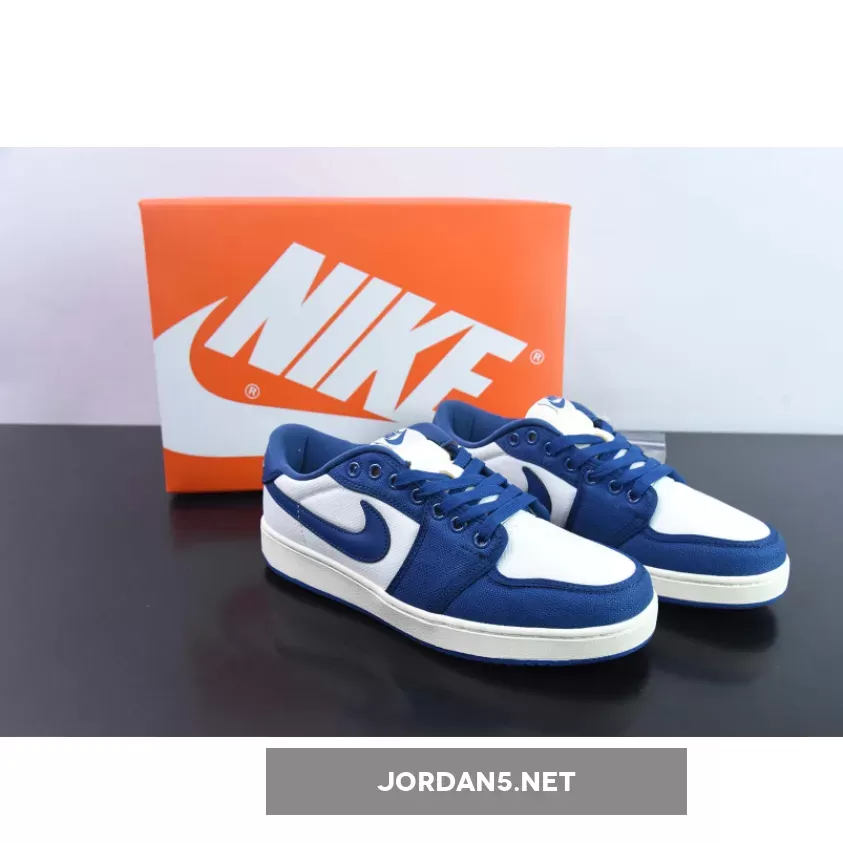 Air Jordan 1 KO Low White/Dark Royal Blue / Aj1 Royal Blue DX4981-103