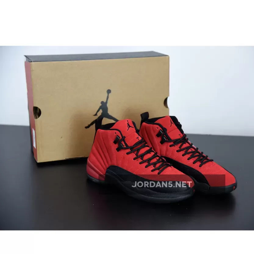 Air Jordan 12 'Reverse Flu Game' Varsity Red/Black CT8013-602 #air jordan 12 varsity red-black