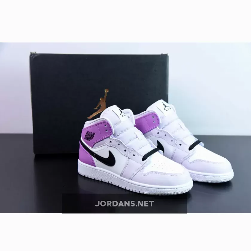 Air Jordan 1 Mid GS Pink Lavender air jordan pink