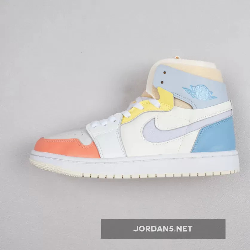Air Jordan 1 Zoom CMFT 'To My First Coach' Sail/White-Zitron #air jordan 1 high zoom cmft to my first coach