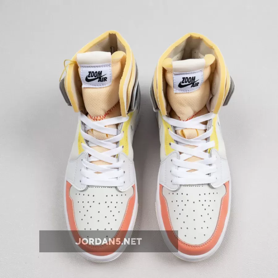 Air Jordan 1 Zoom CMFT 'To My First Coach' Sail/White-Zitron #air jordan 1 high zoom cmft to my first coach