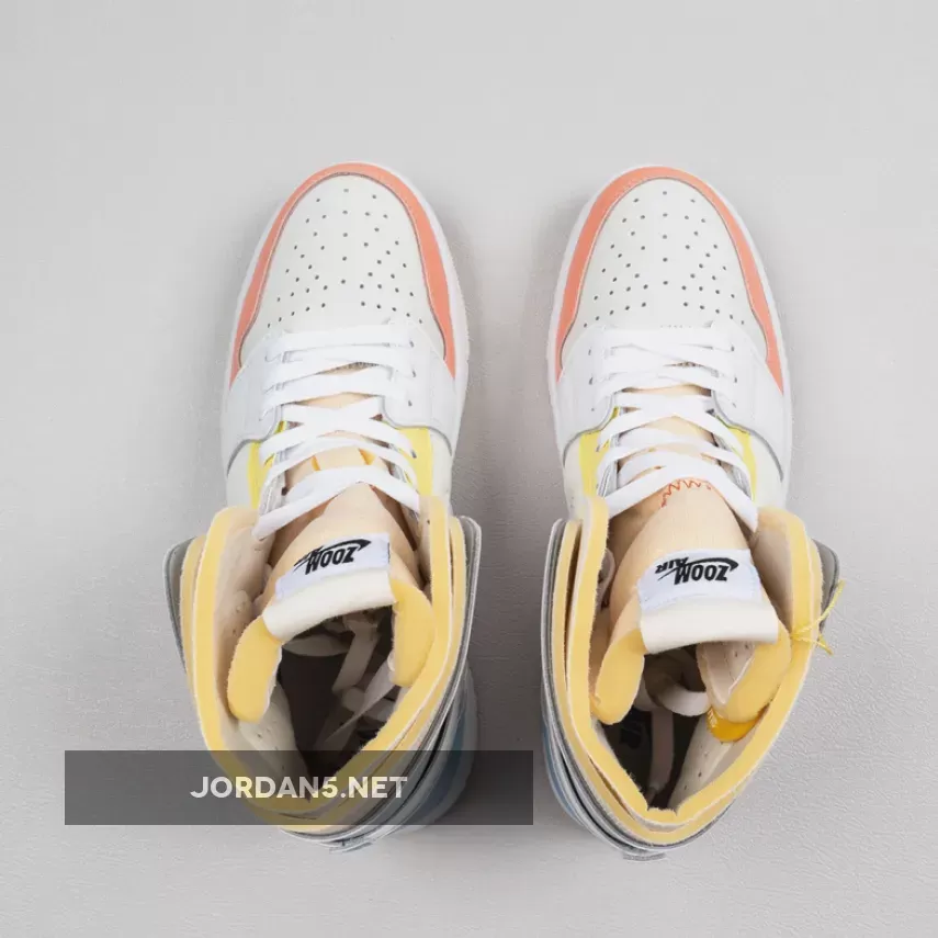 Air Jordan 1 Zoom CMFT 'To My First Coach' Sail/White-Zitron #air jordan 1 high zoom cmft to my first coach