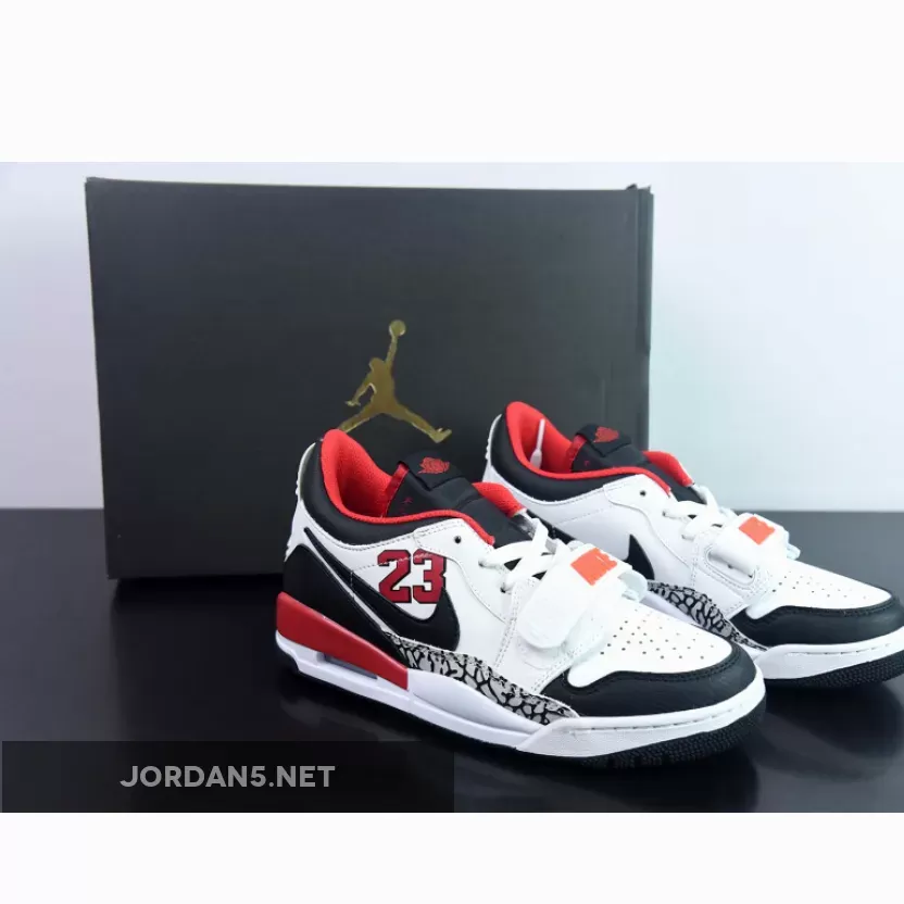 Jordan Legacy 312 Low '23' White Black Red FJ7221-101 Brand New