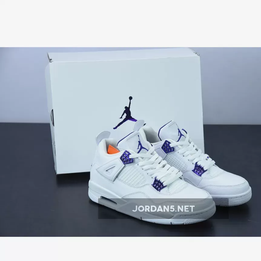 Air Jordan 4 'Purple Metallic' CT8527-115 - jordan 4s white and purple