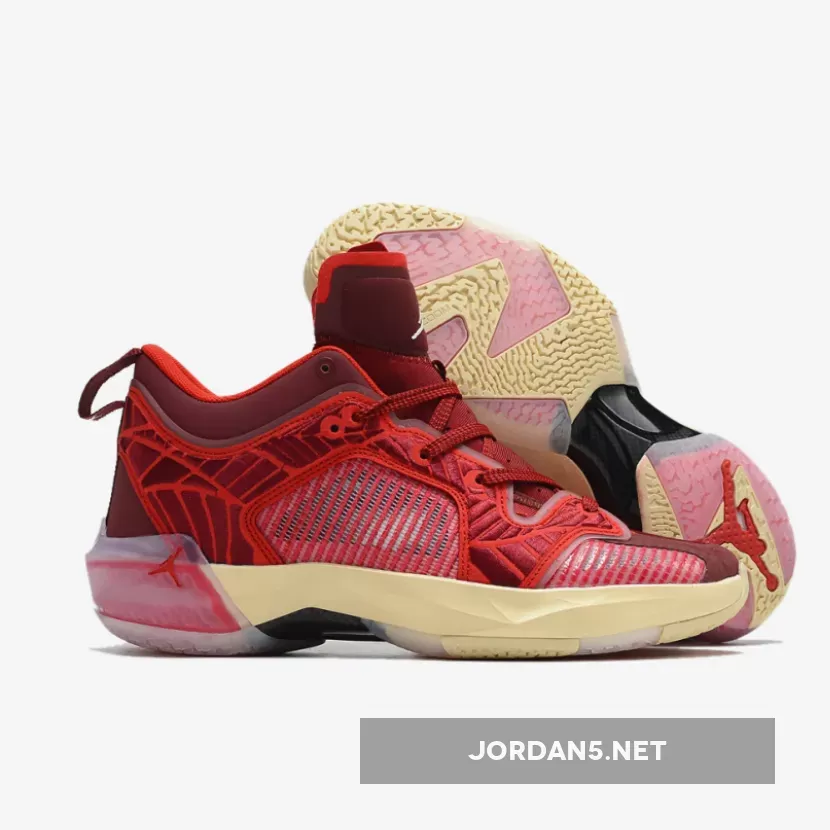 Air Jordan 37 Low Team Red/Sail-University Red-Muslin DV9989-601 air jordan 1 low team red