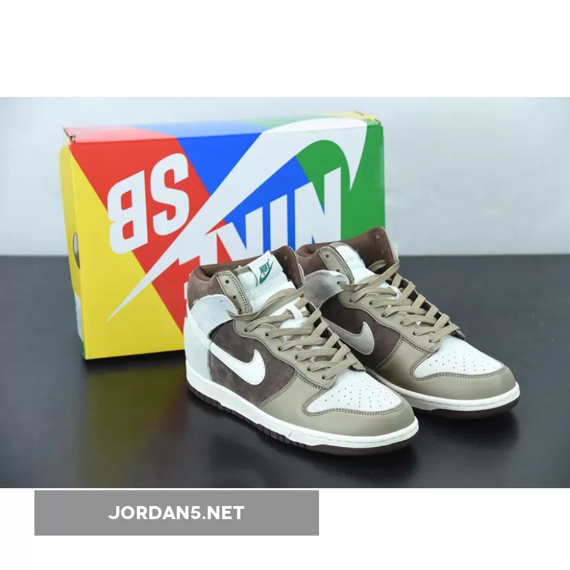 Nike Dunk Low Light Chocolate Nike Dunk High Sail/Sail-Khaki-Light Chocolate DH5348-100‬