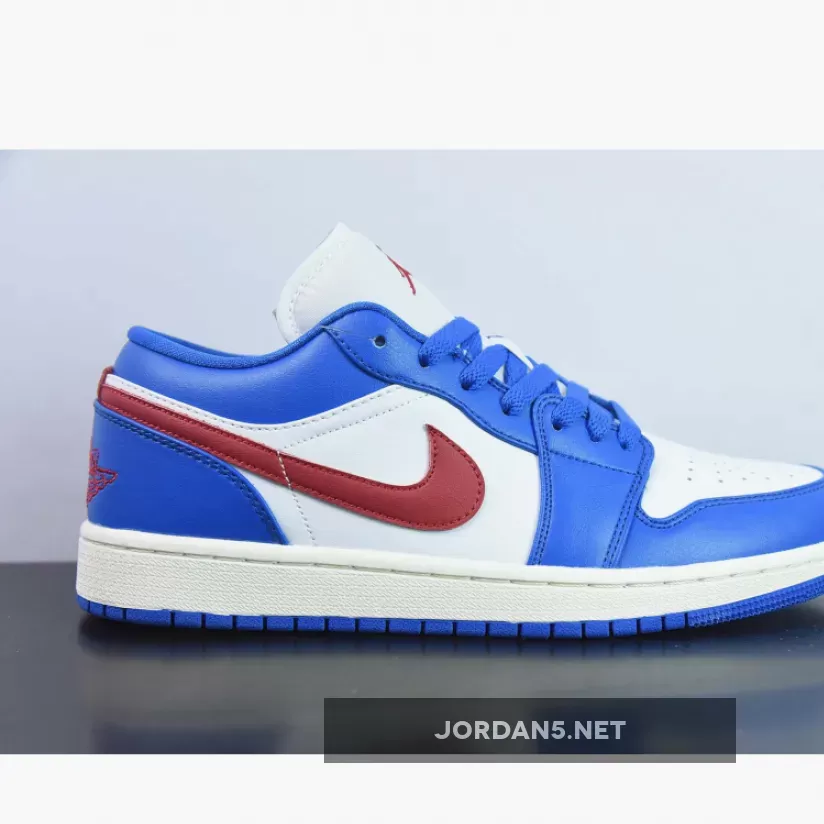 Air Jordan 1 Low Sport Blue/Gym Red-White DC0774-416 New Releases