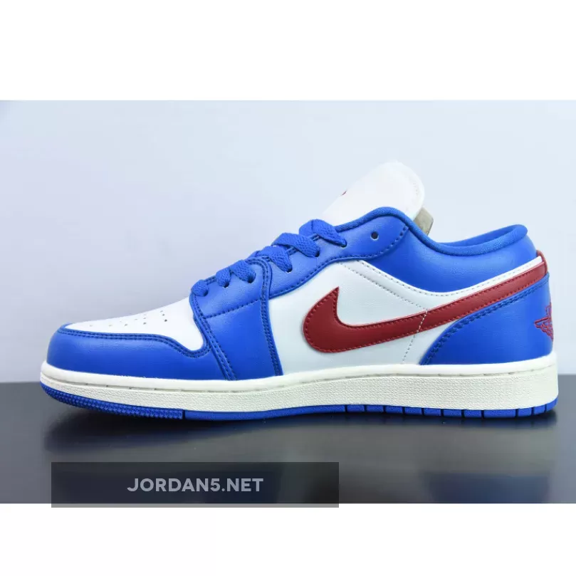 Air Jordan 1 Low Sport Blue/Gym Red-White DC0774-416 New Releases