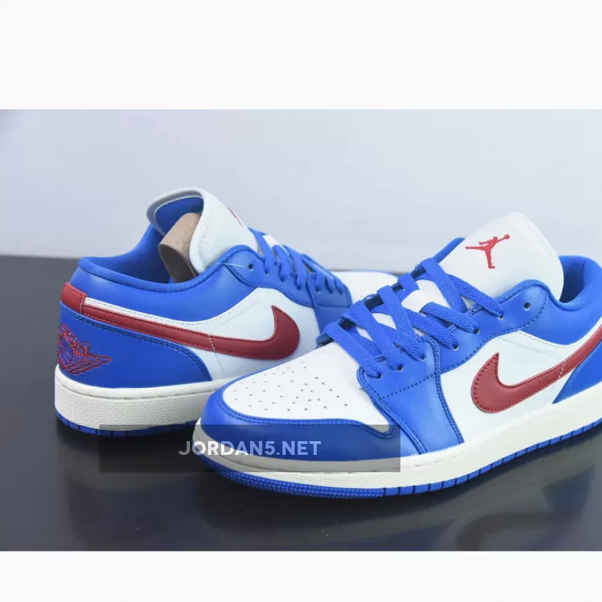 Air Jordan 1 Low Sport Blue/Gym Red-White DC0774-416 New Releases