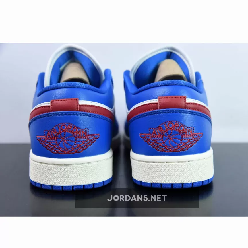 Air Jordan 1 Low Sport Blue/Gym Red-White DC0774-416 New Releases