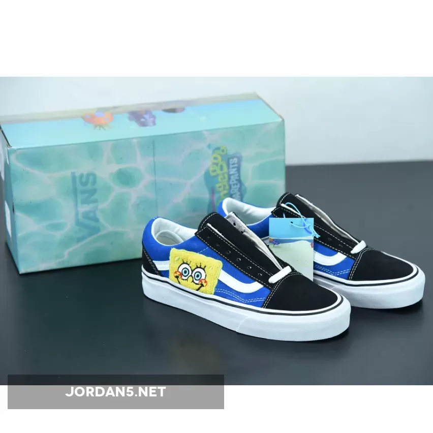 SpongeBob x Vans Old Skool Black Blue / Vans Old Skool Spongebob