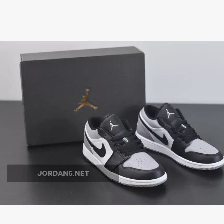 Air Jordan 1 Low White/Atmosphere Grey-Black