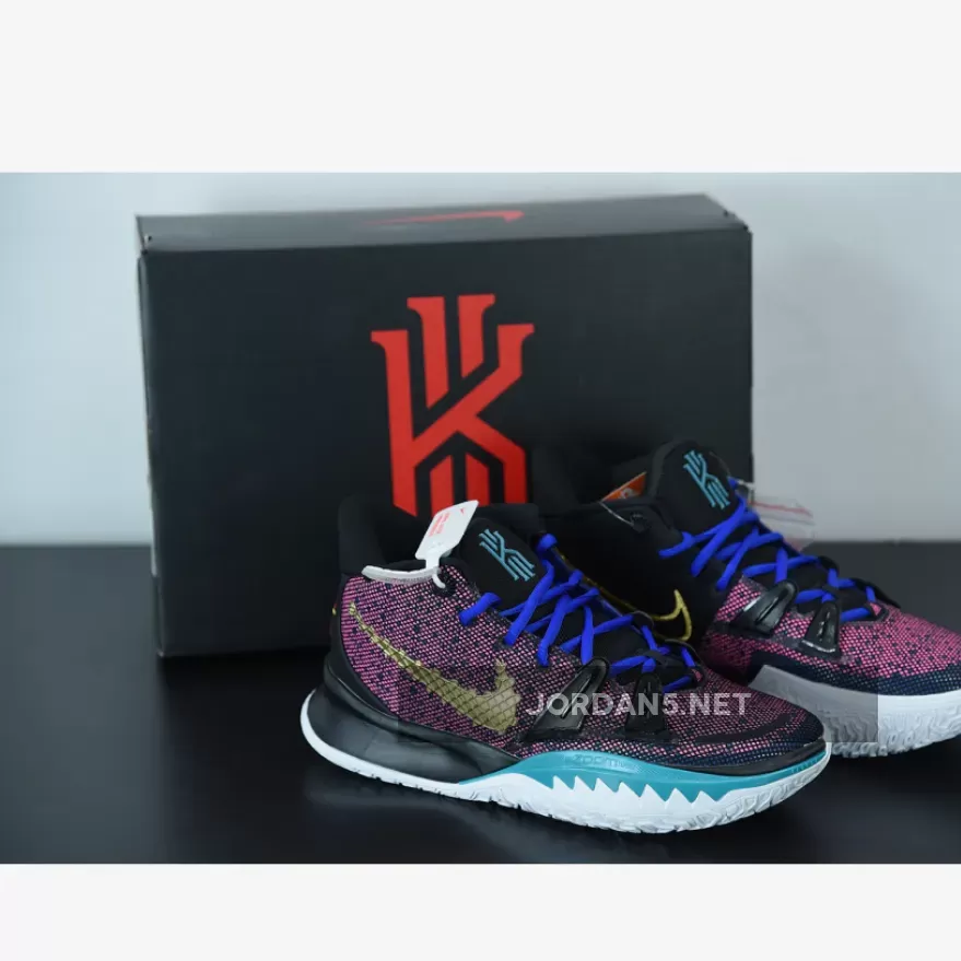 Nike Kyrie 7 'CNY' Black/Spirit Teal/Hyper Pink/Metallic Gold kyrie irving youth shoes