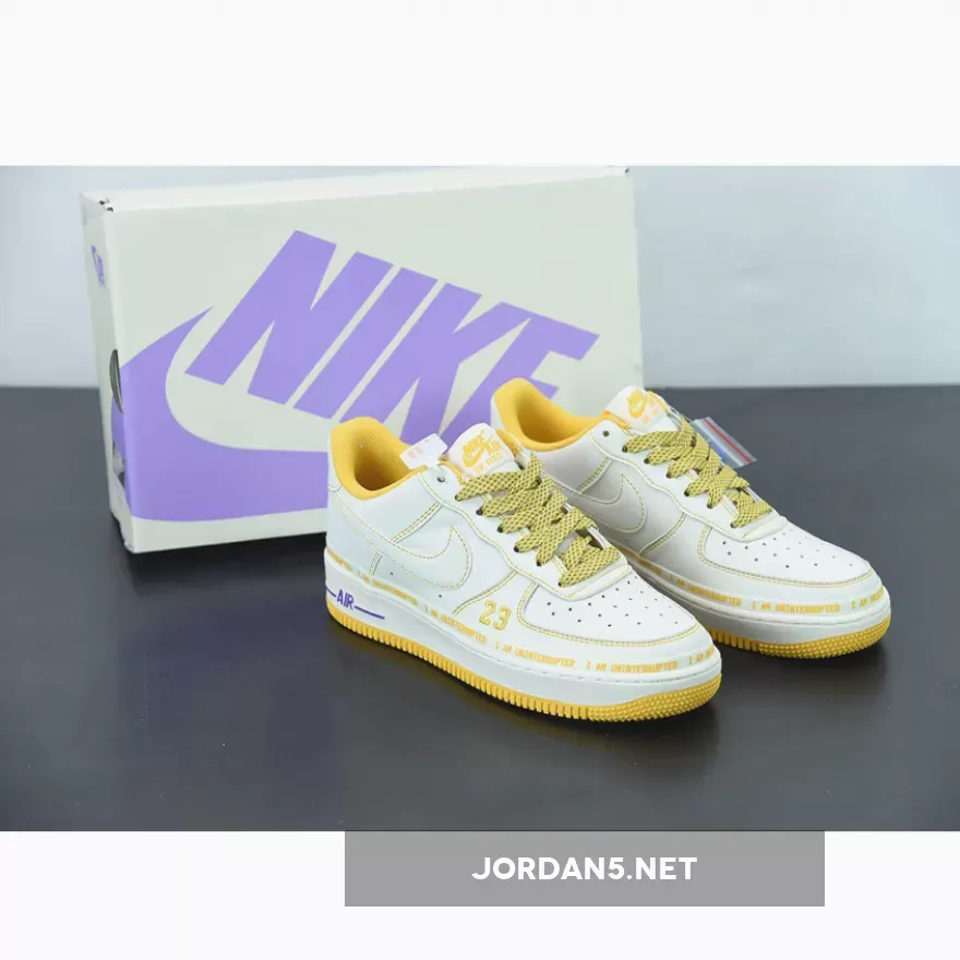 Discount Uninterrupted X Nike Air Force 1 Low White Yellow 1675865919