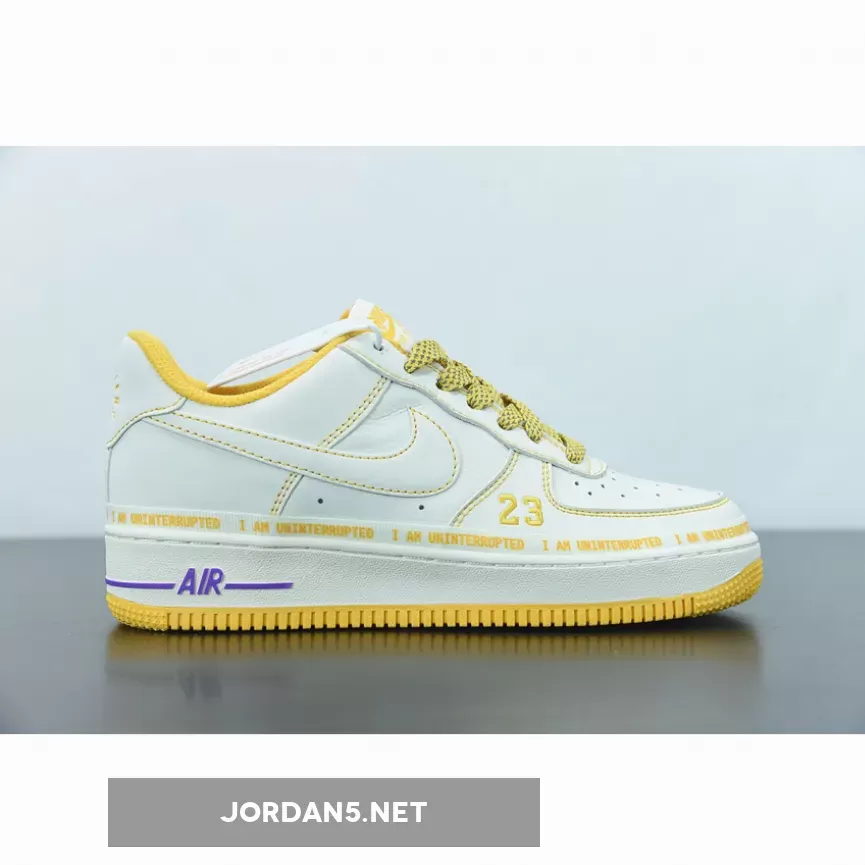 Discount Uninterrupted X Nike Air Force 1 Low White Yellow 1675865919
