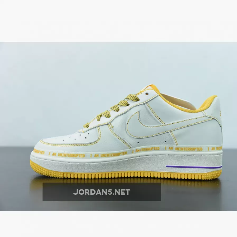Discount Uninterrupted X Nike Air Force 1 Low White Yellow 1675865919