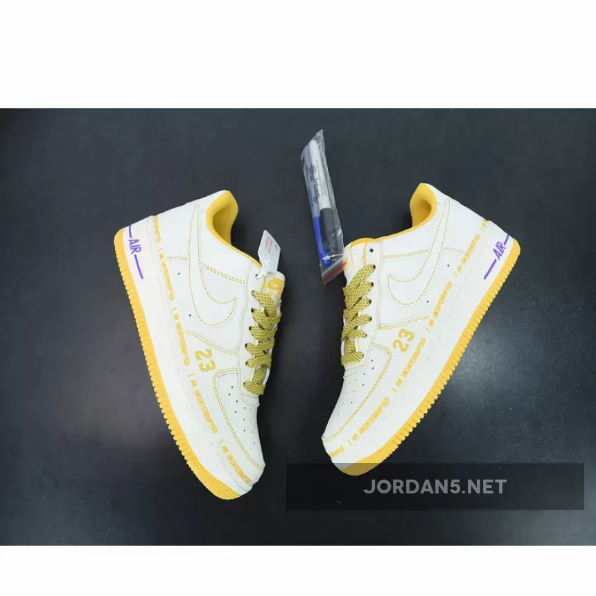 Discount Uninterrupted X Nike Air Force 1 Low White Yellow 1675865919
