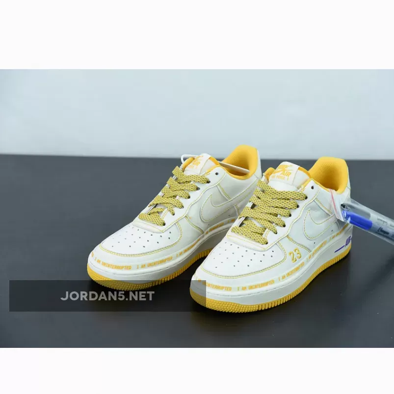 Discount Uninterrupted X Nike Air Force 1 Low White Yellow 1675865919