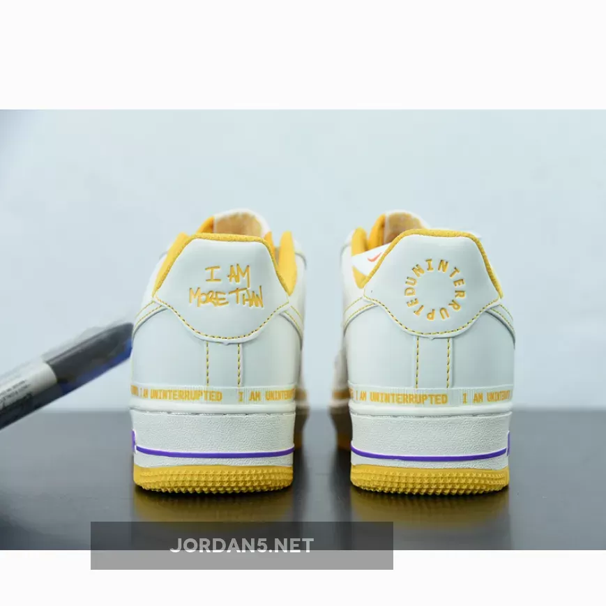 Discount Uninterrupted X Nike Air Force 1 Low White Yellow 1675865919
