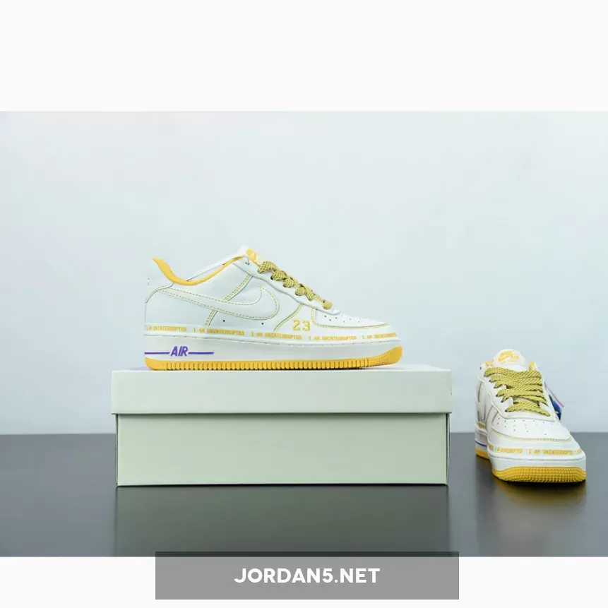 Discount Uninterrupted X Nike Air Force 1 Low White Yellow 1675865919