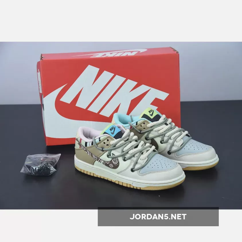 Dunk Brown And White / Nike SB Dunk Low Prm 'Cashew Nut Flower' Beige Brown White 1675865128