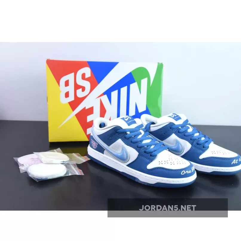 Born And Raised Sb Dunk Release Date - Born x Raised x Nike SB Dunk Low White/Blue FN7819-400