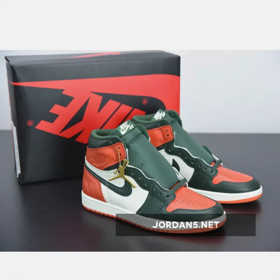 Air Jordan 1 Retro High Og Solefly SAIL/FIR-TEAM ORANGE AJ1 - jordan 1 miami