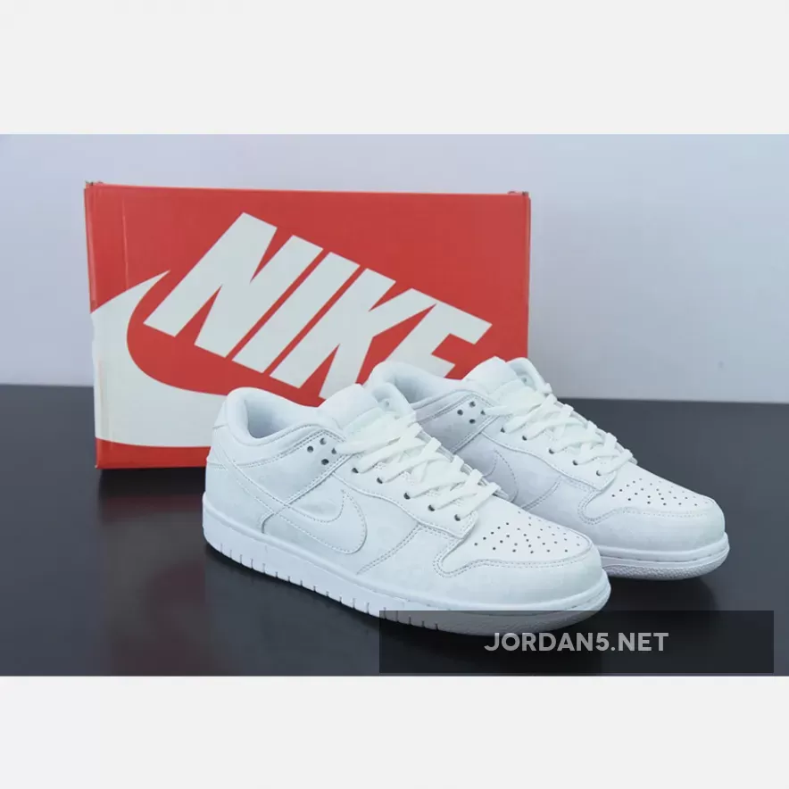 Online Nike Dunk Low 'Flower' Triple White 1675864215