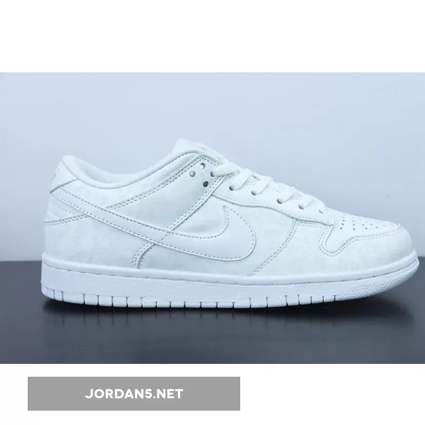Online Nike Dunk Low 'Flower' Triple White 1675864215