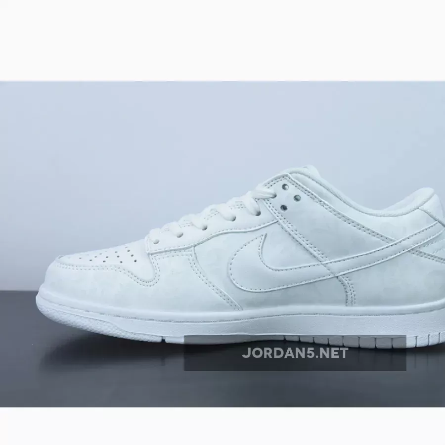 Online Nike Dunk Low 'Flower' Triple White 1675864215