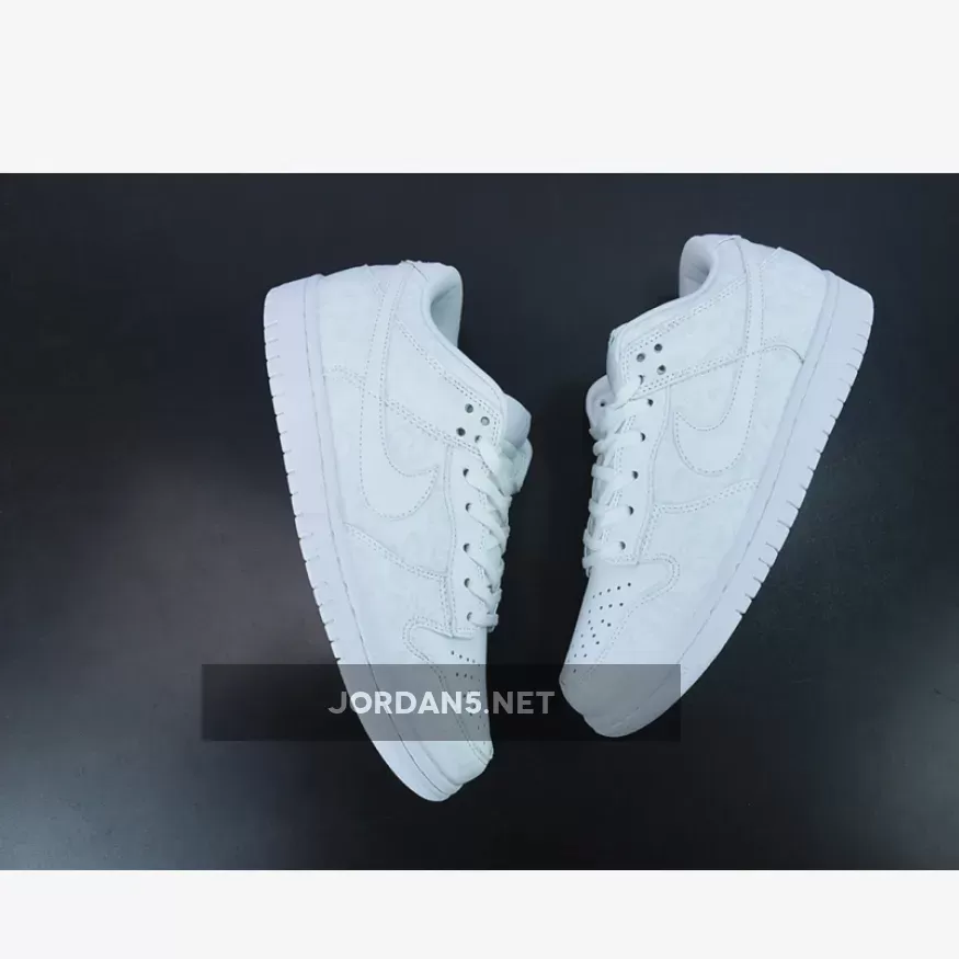 Online Nike Dunk Low 'Flower' Triple White 1675864215
