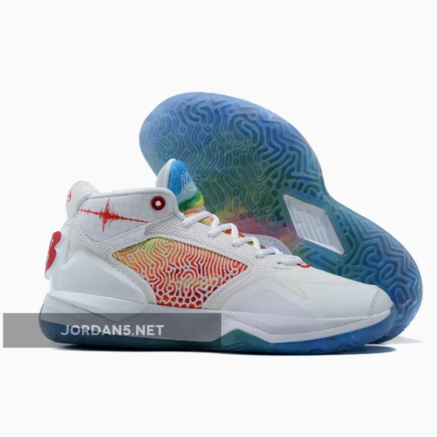 New Balance KAWHI "Seismic Moment" White/Team Red/Ice Blue