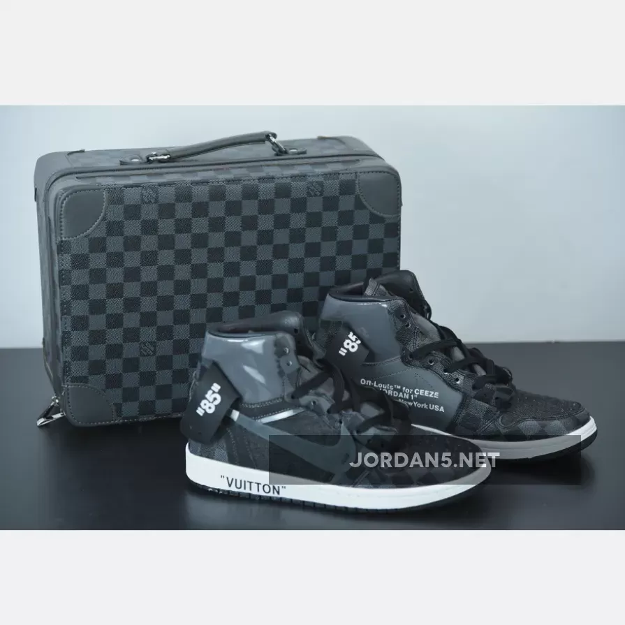 OFF–WHITE x Air Jordan 1 Black by Ceeze