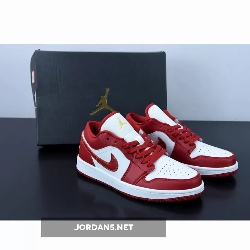 Air Jordan 1 Low 'Cardinal' White Red 553558-607 / cardinal sneakers