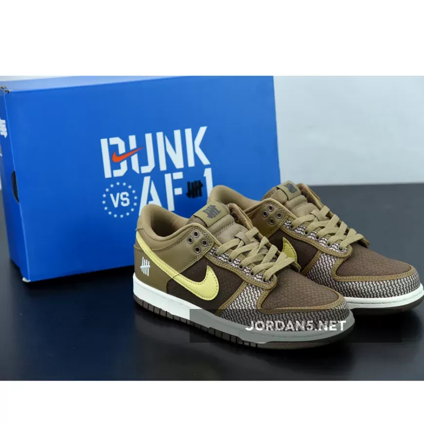 Undefeated x Nike Dunk Low "Dunk vs AF1" Canteen/Lemon Frost | canteen dunk