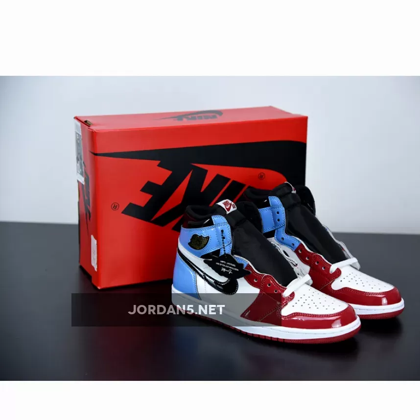Air Jordan 1 Retro High Les Twin – Fearless White/University Blue-Varsity Red-Black AJ1 fearless jordan