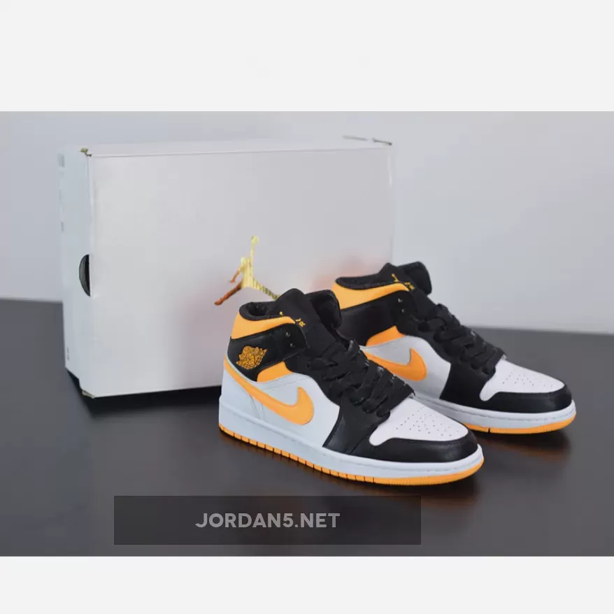 Air Jordan 1 Low White/Laser Orange-Black air jordan 1 mid white laser orange black