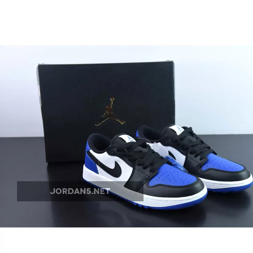 Air Jordan 1 Low Golf 'Royal Toe' White/Game Royal-White / jordan 1 low royal