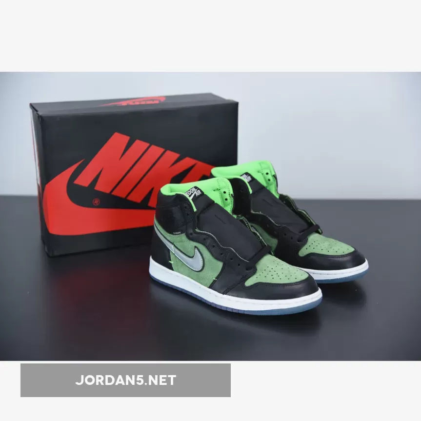 Jordan 1 High Zoom Rage Green CK6637-002 jordan 1 zoom zen green