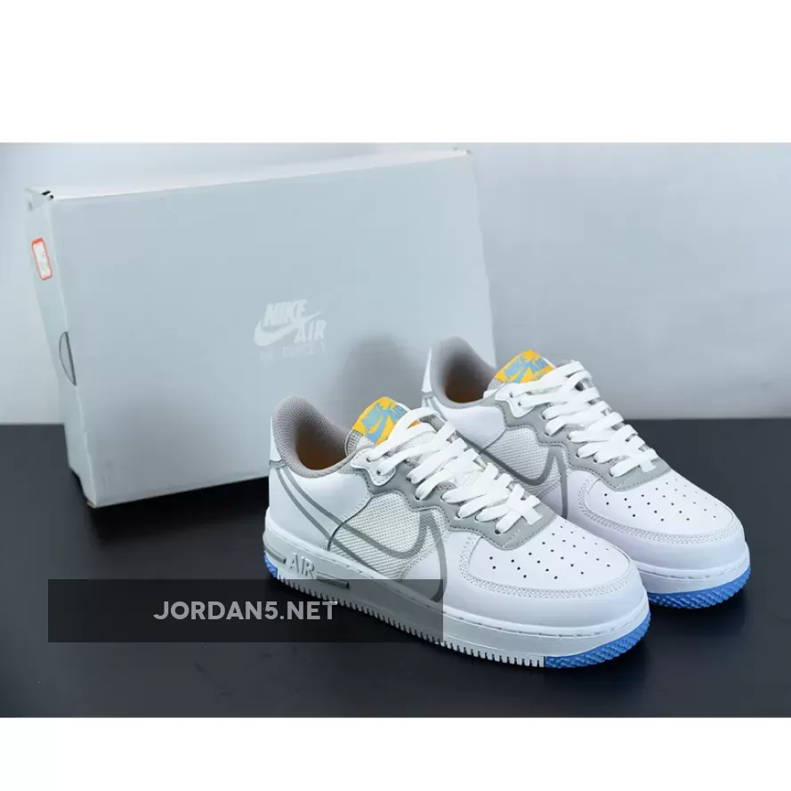 Nike Air Force 1 React White/Smoke Grey | nike air force 1 light smoke grey