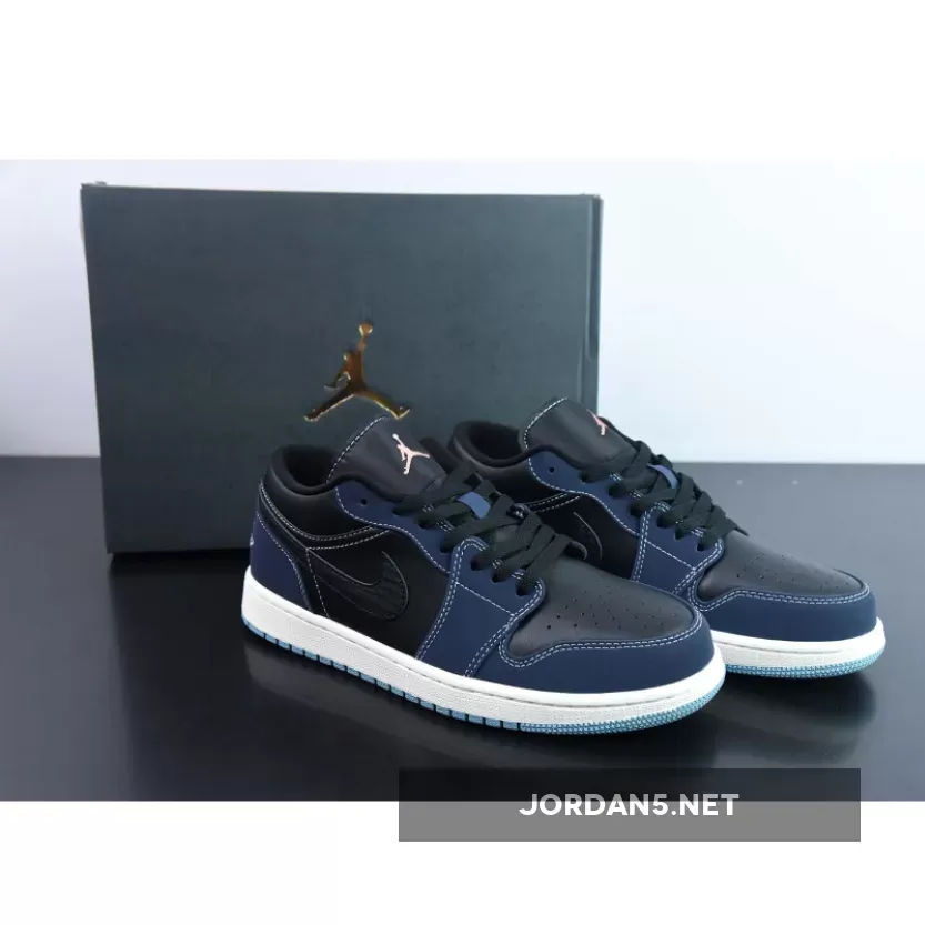 Air Jordan 1 Low Snakeskin Navy Black FJ5478-010