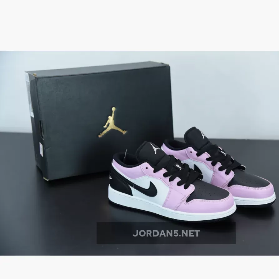 Air Jordan 1 Low GS 'Light Arctic Pink' 554723-601 black and pink jordan 1 low