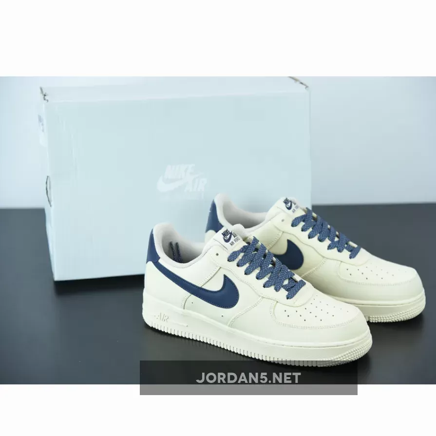 Nike Air Force 1 ’07 Beige/Deep Blue-Reflection | AF1 BEIGE