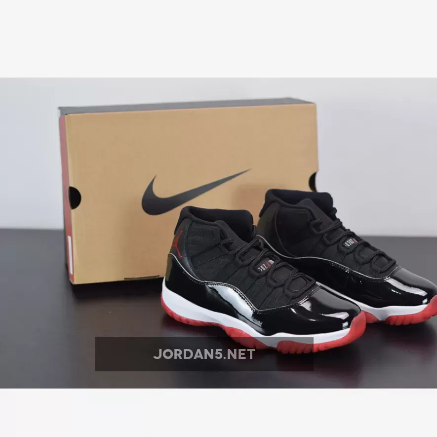 Air Jordan 11 'Bred 2019' Black/White-Varsity Red 378037-061 #j11 breds