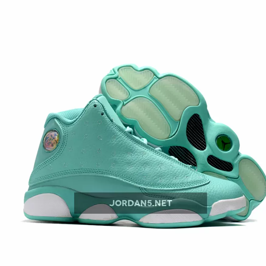 Air Jordan 13 GS 'What Is Love' Green White / what is love jordan 13