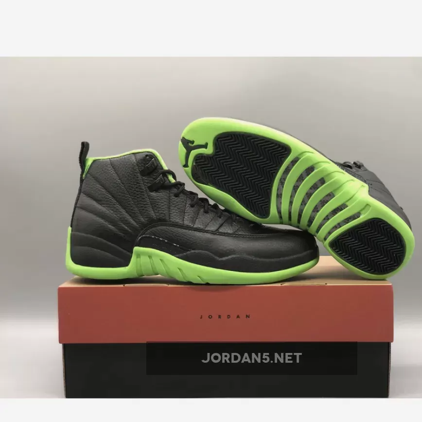 Air Jordan 12 Black/Neon Green 1677224352 New Releases