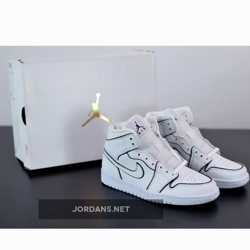 Air Jordan 1 Mid SE White Xeno WMNS CK6587-100 - jordan 1 reflective